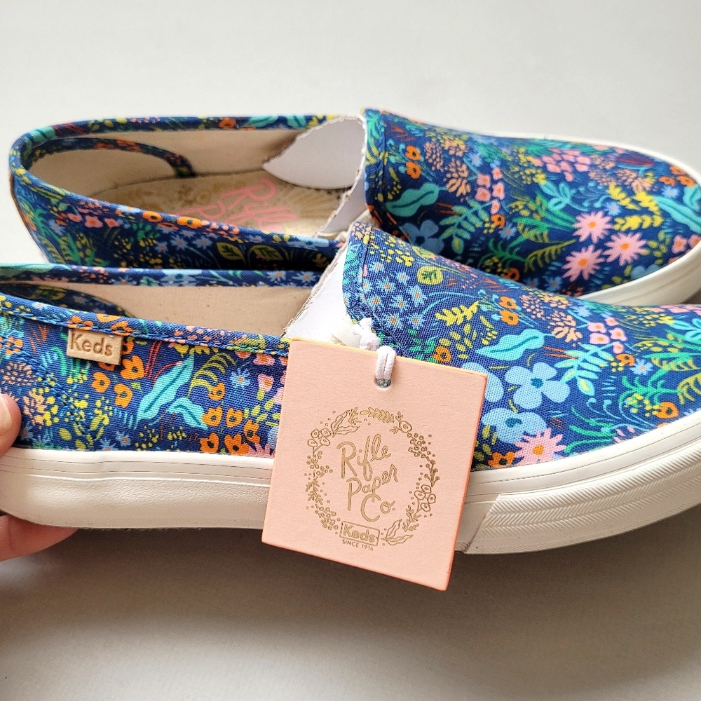 Keds Rifle Paper Co. Double decker Slip On Sneakers